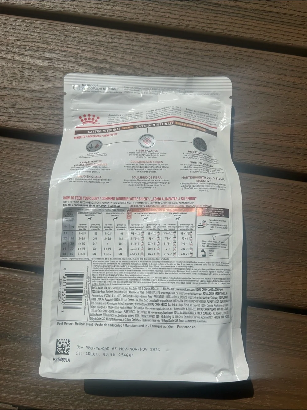 Gastrointestinal Low Fat Dog Food - White